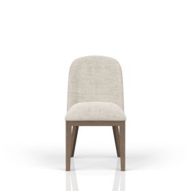 Cocoa and Ivory Shelter Upholstered Chair Set of 2